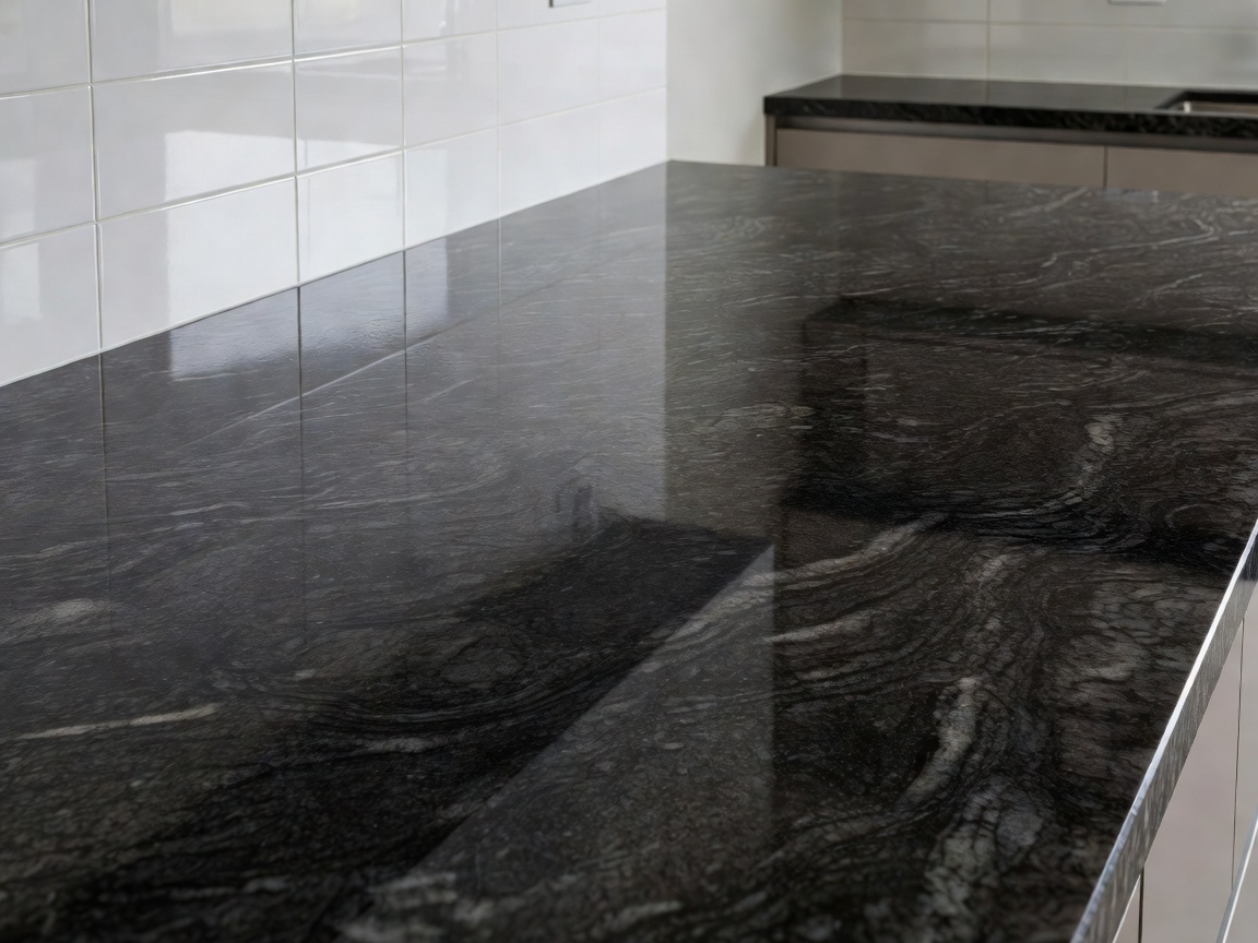 Cleaned and polished kitchen surface