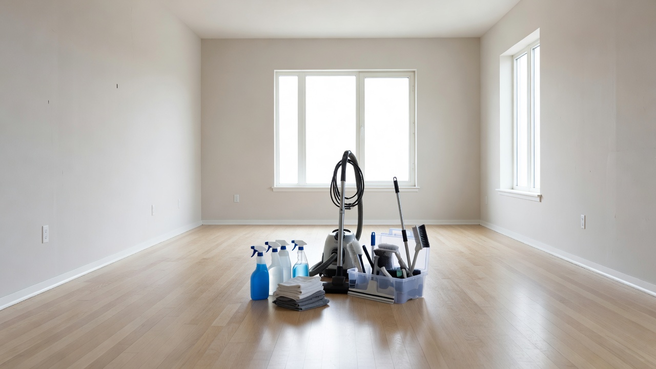 Move-in empty property cleaning preparation