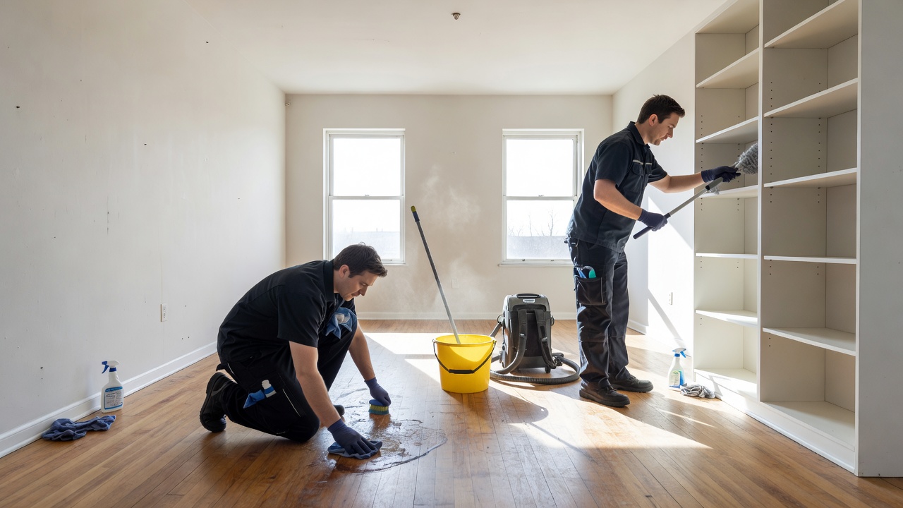 Move-out empty property cleaning after leaving