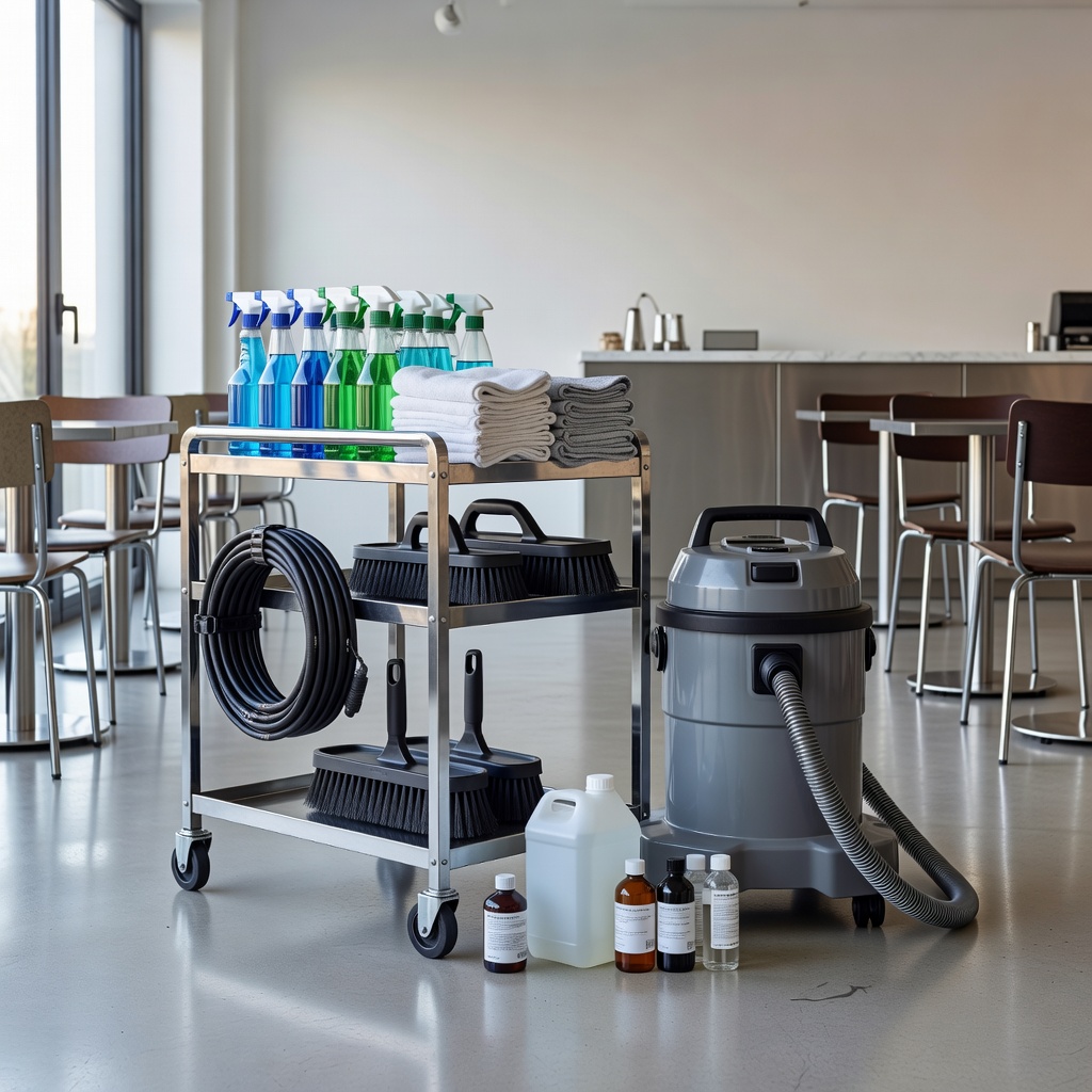 Professional cleaning equipment and supplies